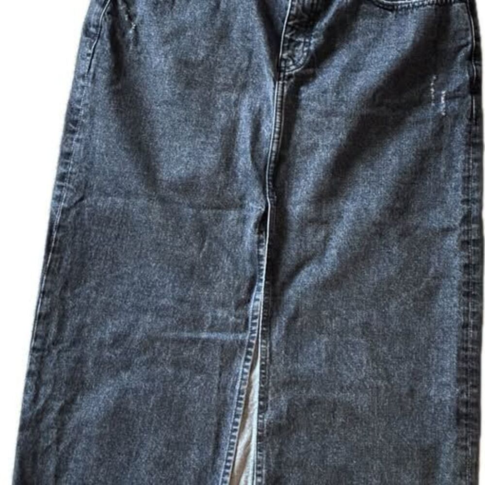 The Drop Denim Midi Skirt